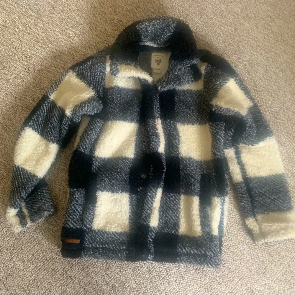 Girl’s black and white Billabong coat